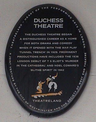 The Duchess Theatre opened