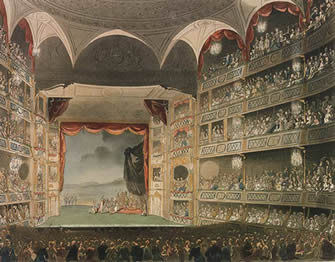 The Theatre Royal Drury Lane was rebuilt