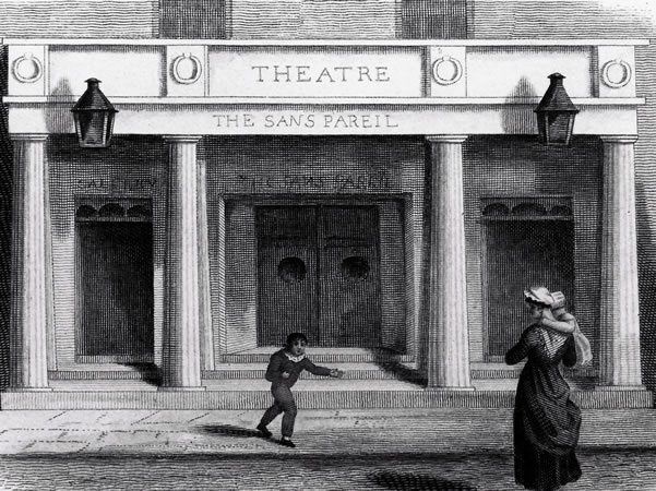 The theatre was founded as the 'Sans Pareil'