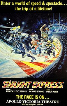 Starlight Express runs at the Apollo Victoria Theatre