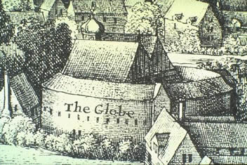 The Globe theatre was demolished