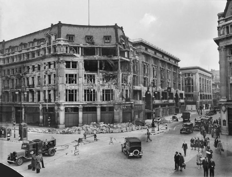 The London Palladium is bombed